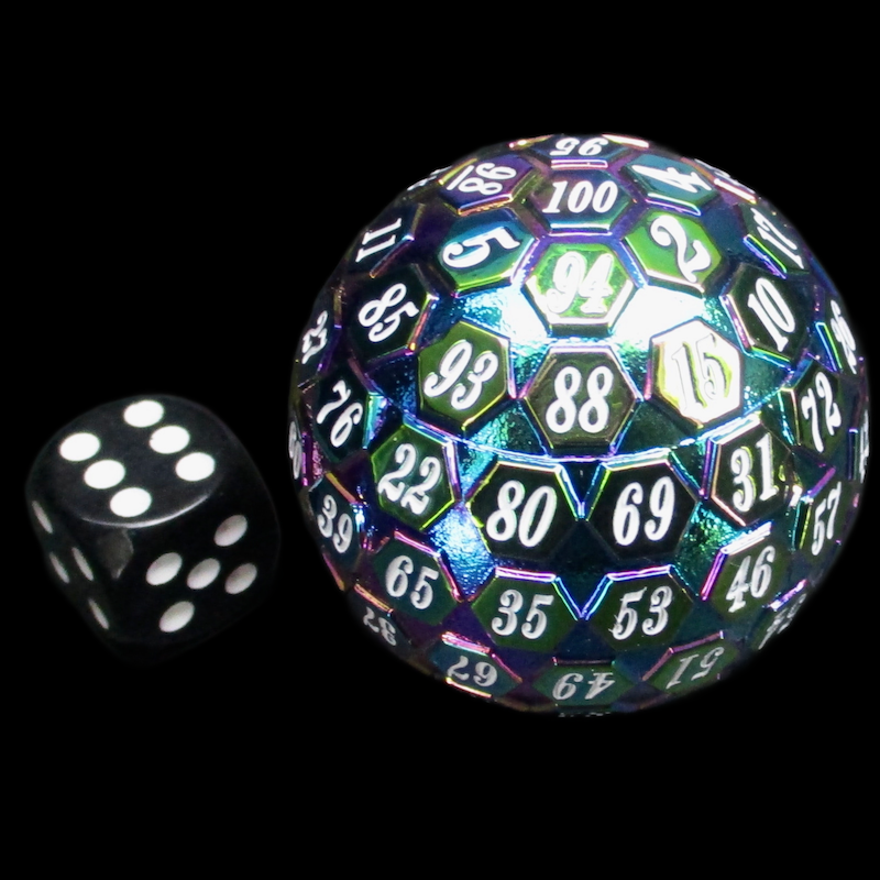 Metal D100 Dice