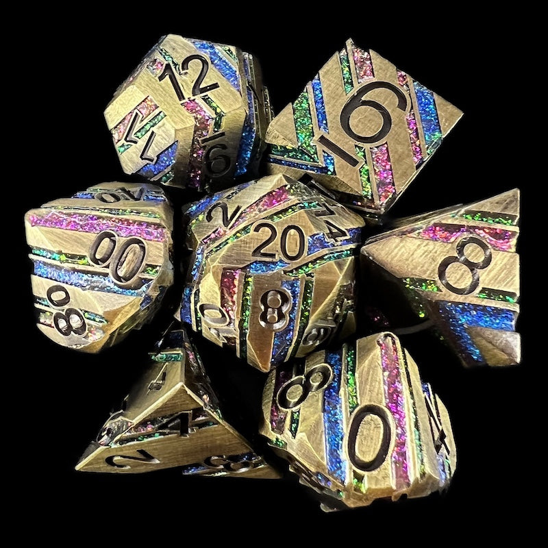 Metal Mica Stripe Dice