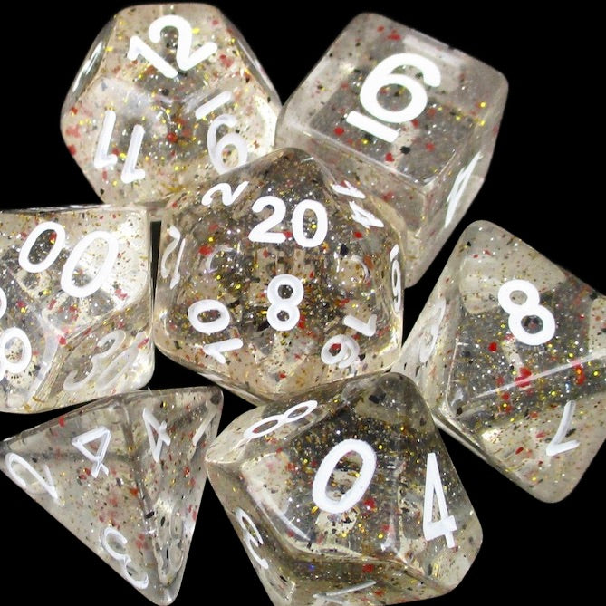 TDSO Metallic Flakes Small Stars Dice