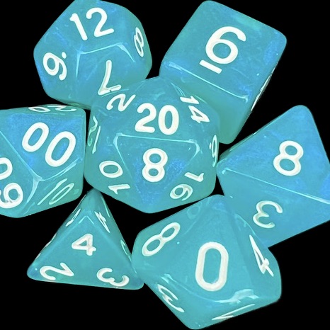 TDSO Moonstone Azure Dice