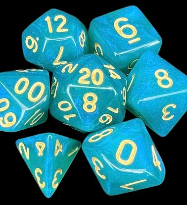 TDSO Moonstone Turquoise Dice