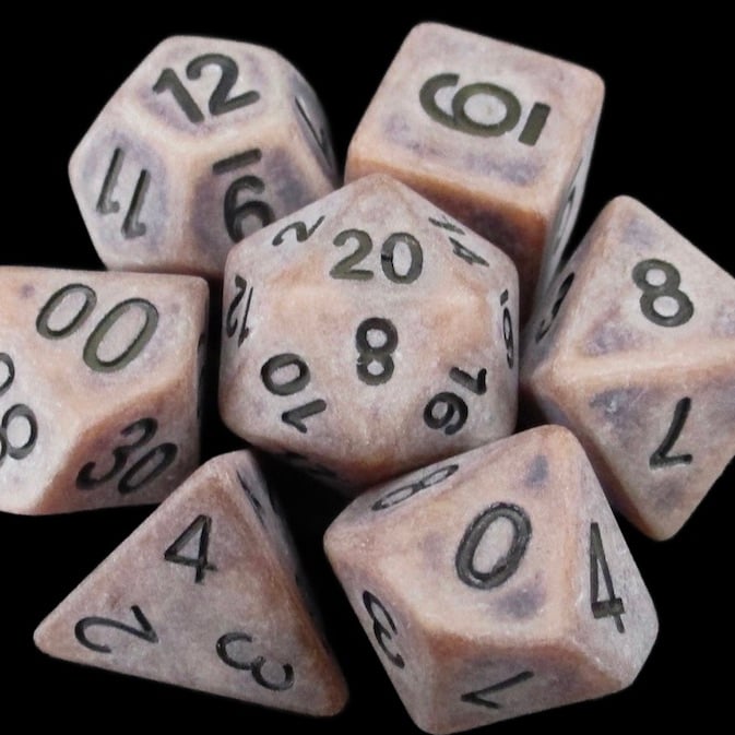 TDSO Opaque Antique Copper Dice