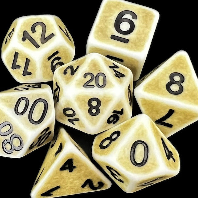 TDSO Opaque Antique Ghostly Green Dice