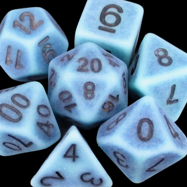 TDSO Opaque Antique Ghostly Turquoise Dice