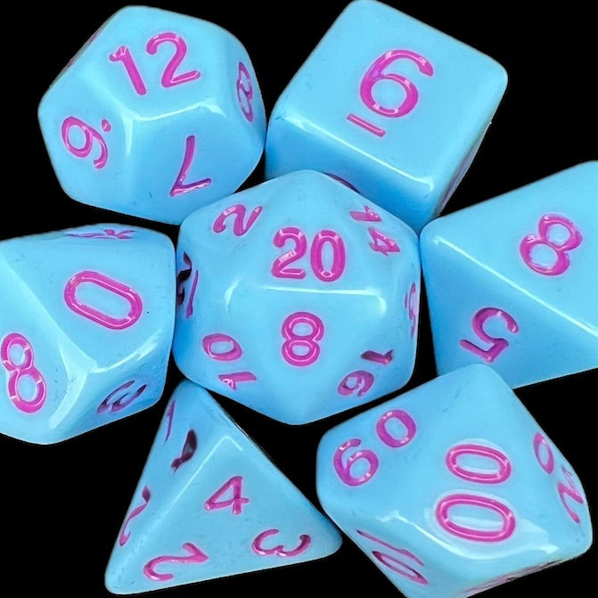 TDSO Pastel Opaque Blue & Purple Dice