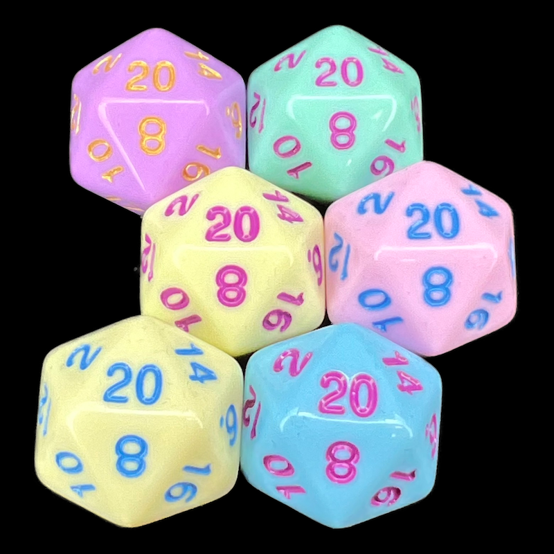 TDSO Pastel Opaque Dice