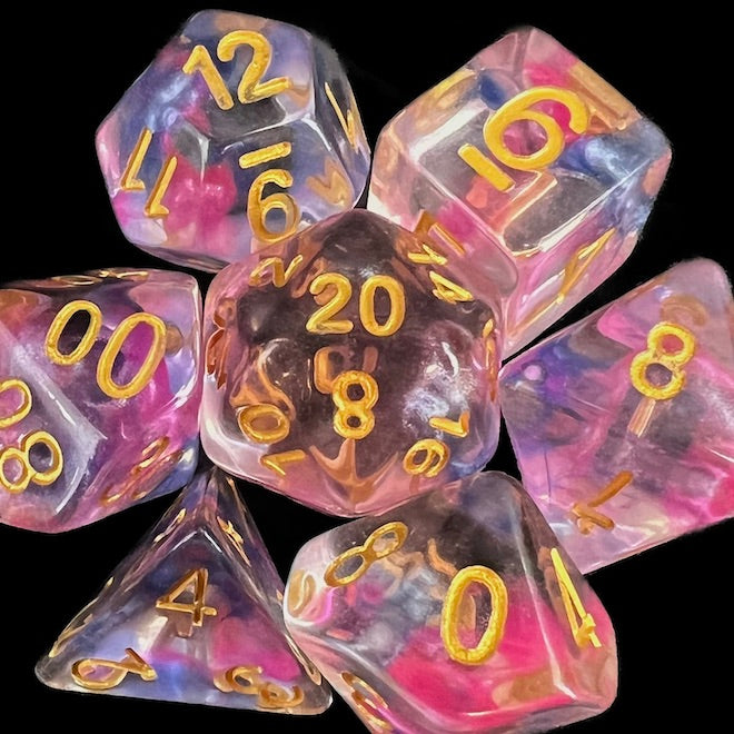 TDSO Pearl Swirl Daybreak Dice