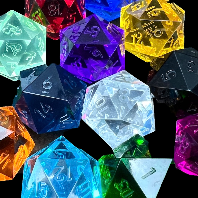 TDSO Precision Sharp Edge Uninked Dice