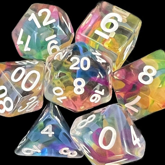 TDSO Ribbon Rainbow Dice