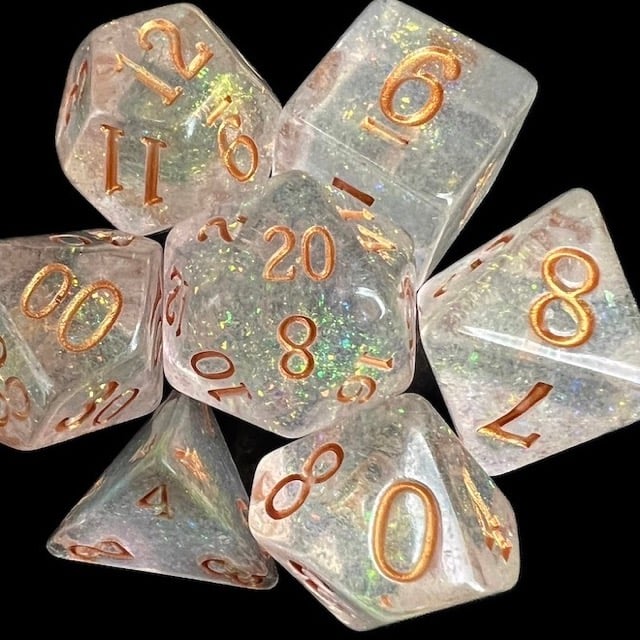 TDSO Shimmer Green & Bronze Dice