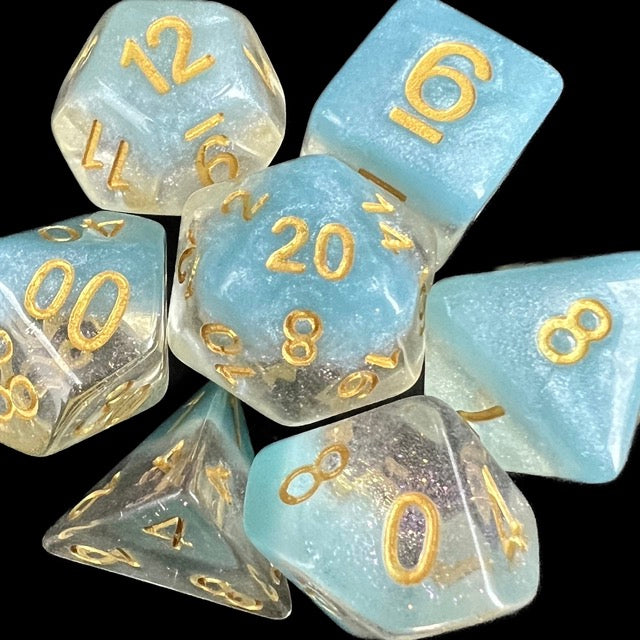 TDSO Snow Globe Glitter Snowflake Dice