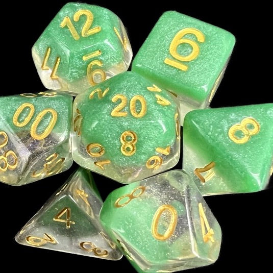 TDSO Snow Globe Glitter Spring Dew Dice