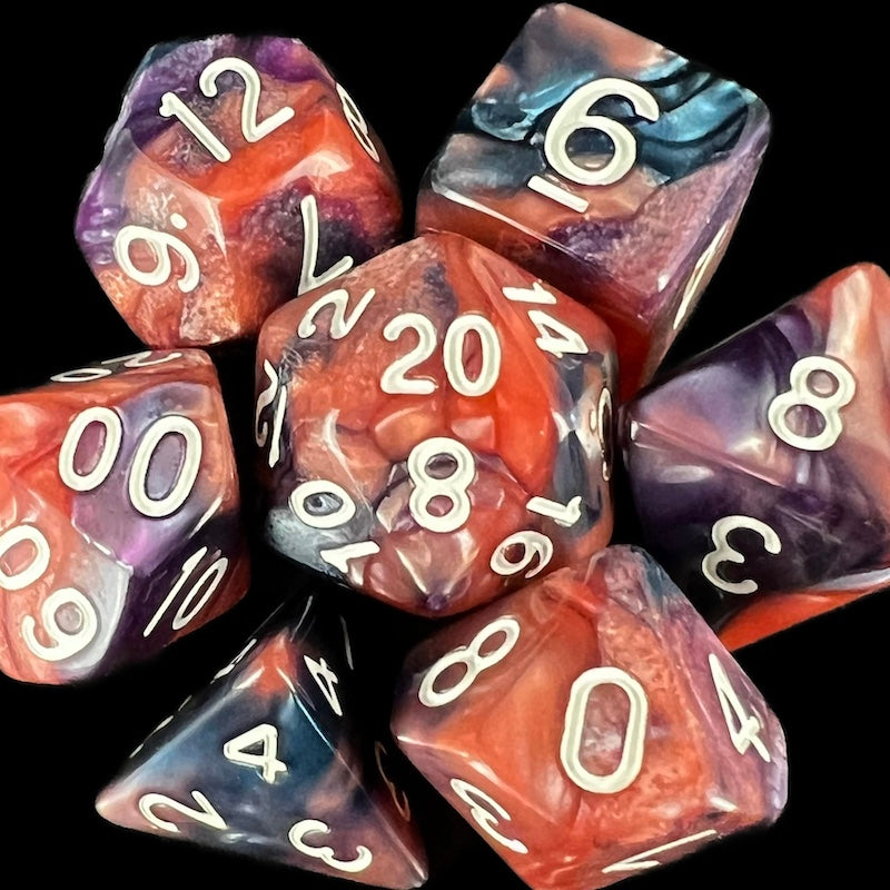 TDSO Trio Pearl Black Pink & Purple Dice