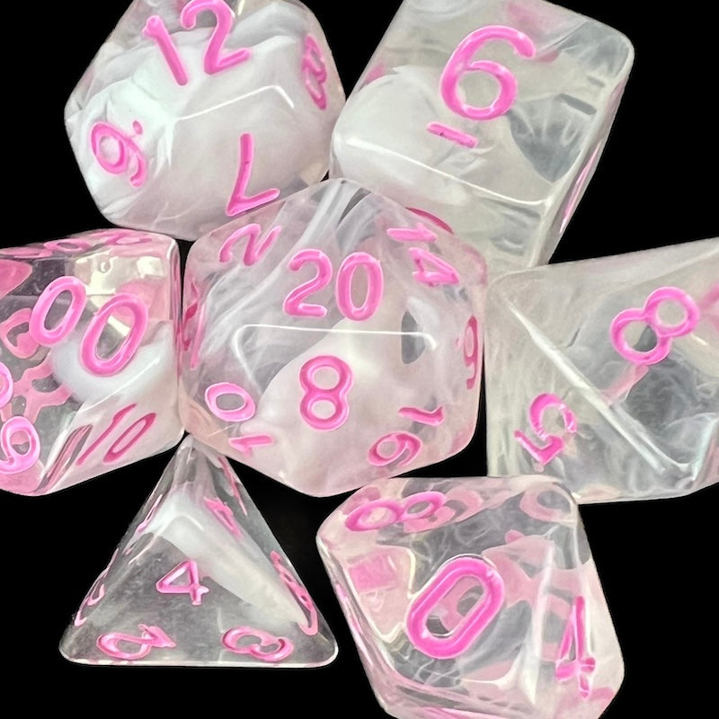 TDSO Winter Frost Pink Dice
