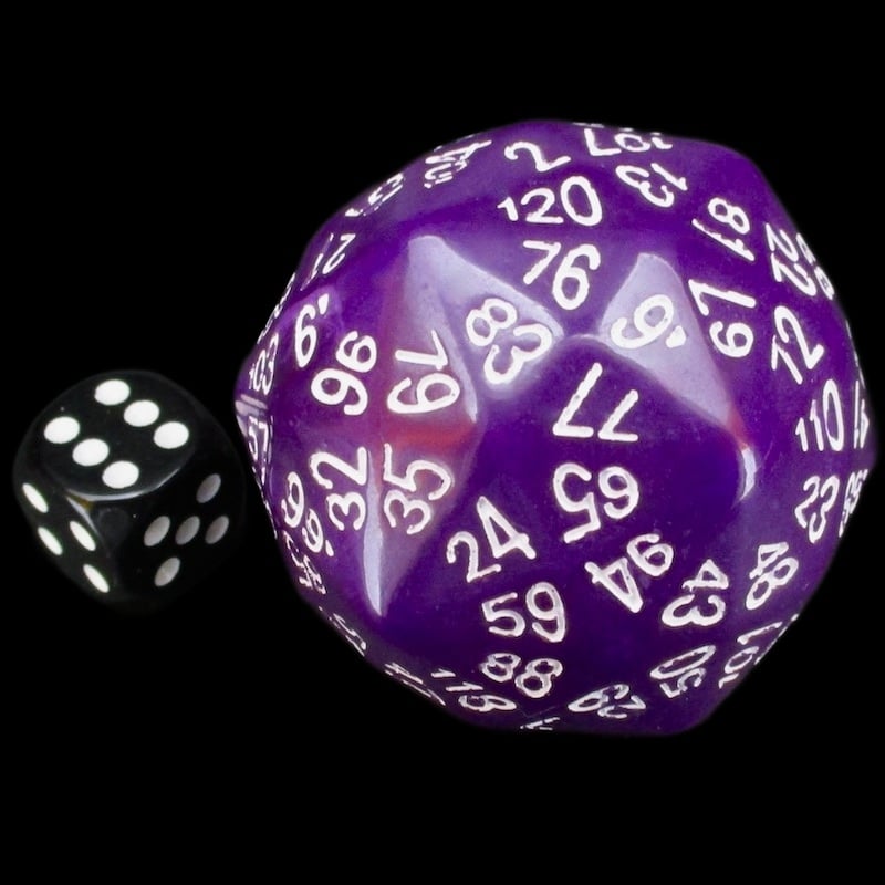 The Dice Lab Opaque Purple Dice