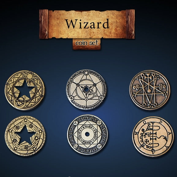 Wizard Legendary Metal Coins