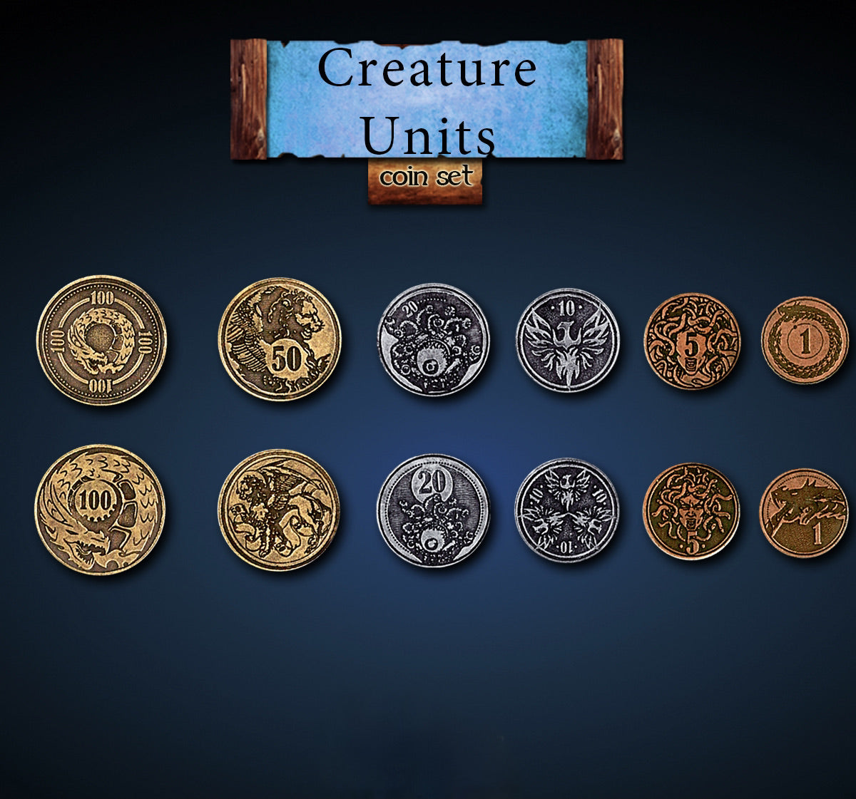 Creature Unit Legendary Metal Coins