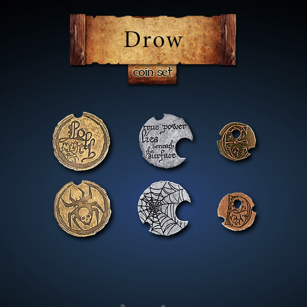 Drow Legendary Metal Coins