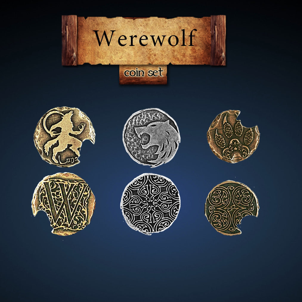 Werewolf Legendary Metal Coins