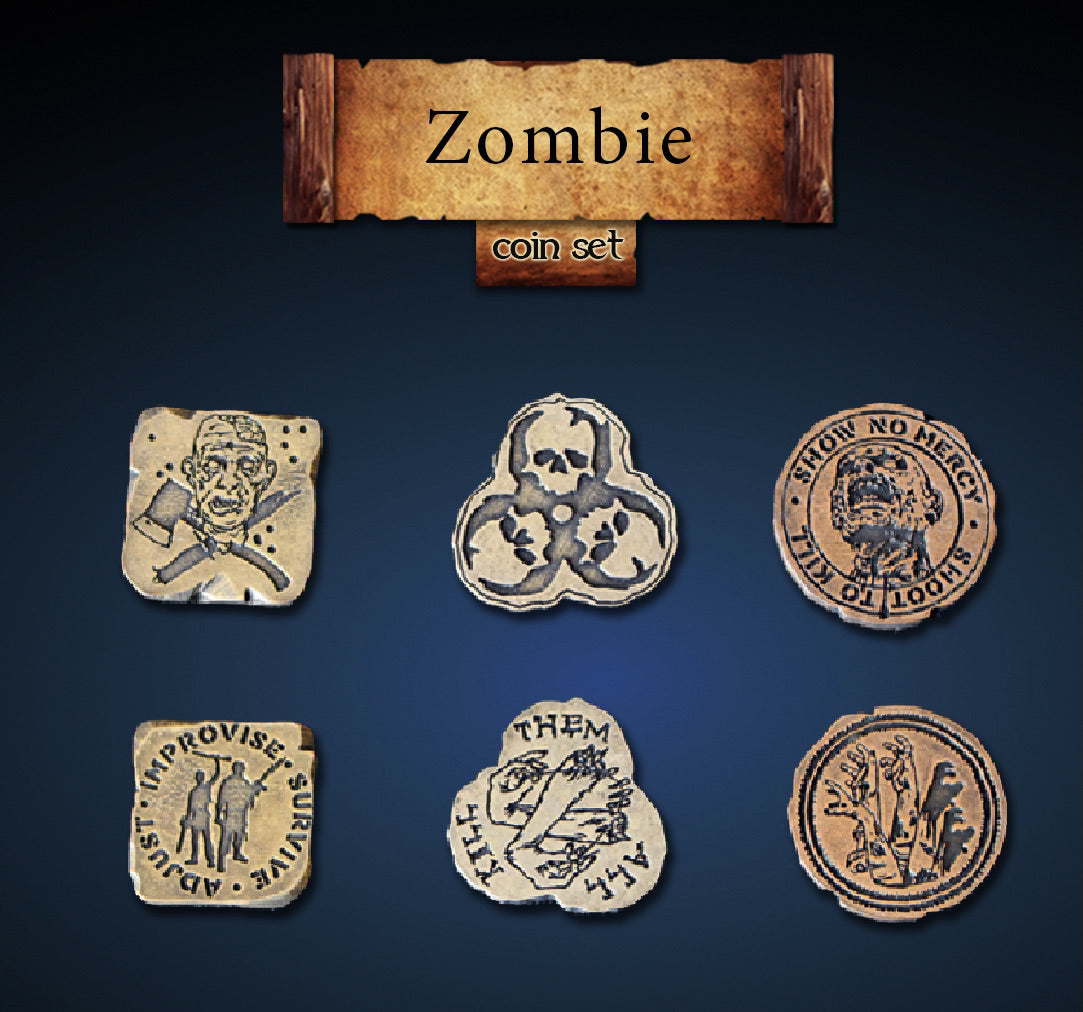 Zombie Legendary Metal Coins