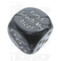 Chessex Gemini Steel Don't Touch My Dice! Logo D6 Spot Dice