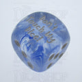 Chessex Nebula Dark Blue Don't Touch My Dice! Logo D6 Spot Dice