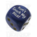 Chessex Lustrous Purple Don't Touch My Dice! Logo D6 Spot Dice