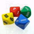 D&G Opaque D10,000 16mm 4 x D10 Dice Set