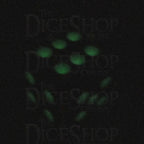 Koplow Glow in the Dark Translucent Red 16mm D6 Spot Dice