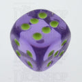 Koplow Glow in the Dark Translucent Purple 16mm D6 Spot Dice