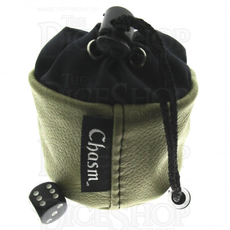 Chasm Vortex Small Gold High Grade Leather Dice Bag