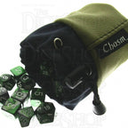 Chasm Vortex Small Gold High Grade Leather Dice Bag