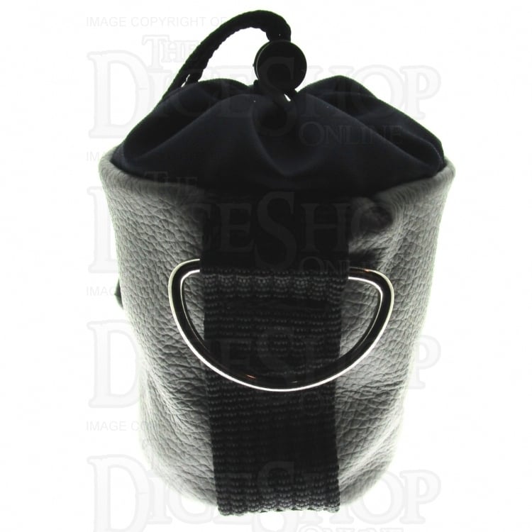 Chasm Vortex Large Silver Grey High Grade Leather Dice Bag