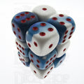 Chessex Gemini Astral Blue & White 12 x D6 Dice Set - Discontinued