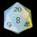 TDSO Gemstone Opalite & Black D20 Dice