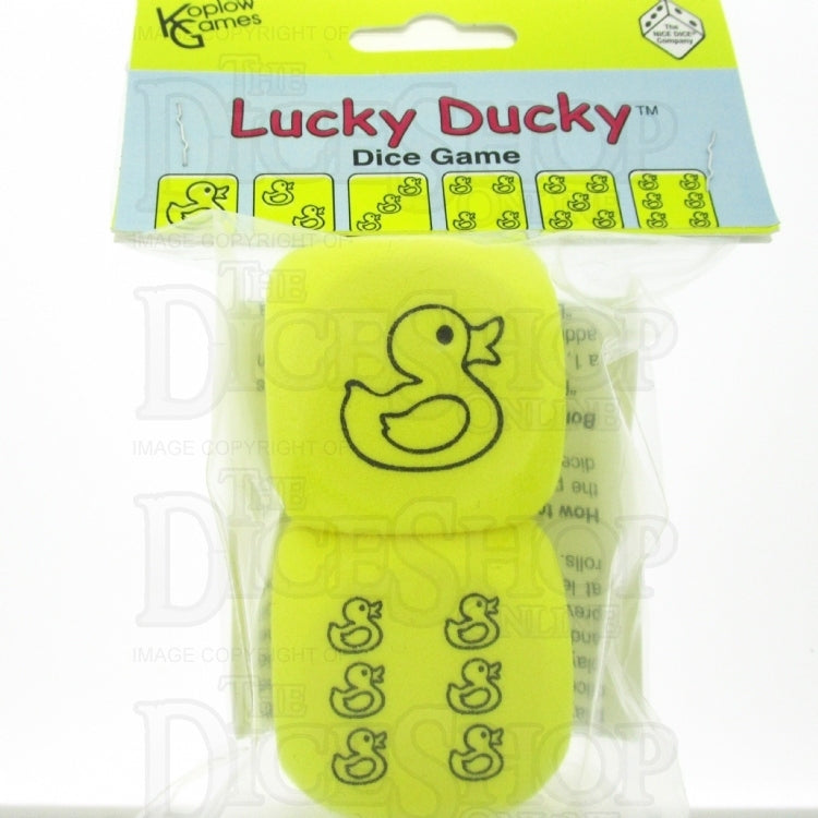Koplow Foam Jumbo 1.5 Inch Duck D6 Dice Pair
