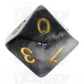 TDSO Jade Black & Gold D10 Dice