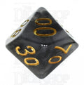 TDSO Jade Black & Gold Percentile Dice