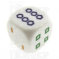 Koplow Opaque White - Shapes D6 Spot Dice