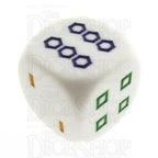 Koplow Opaque White - Shapes D6 Spot Dice