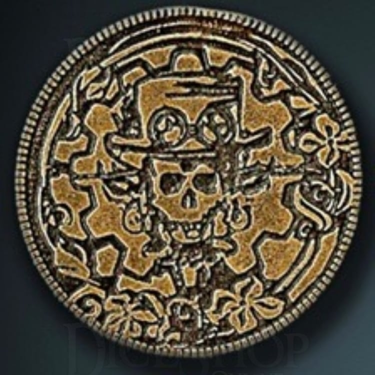 Steampunk Legendary Metal Gold Coin