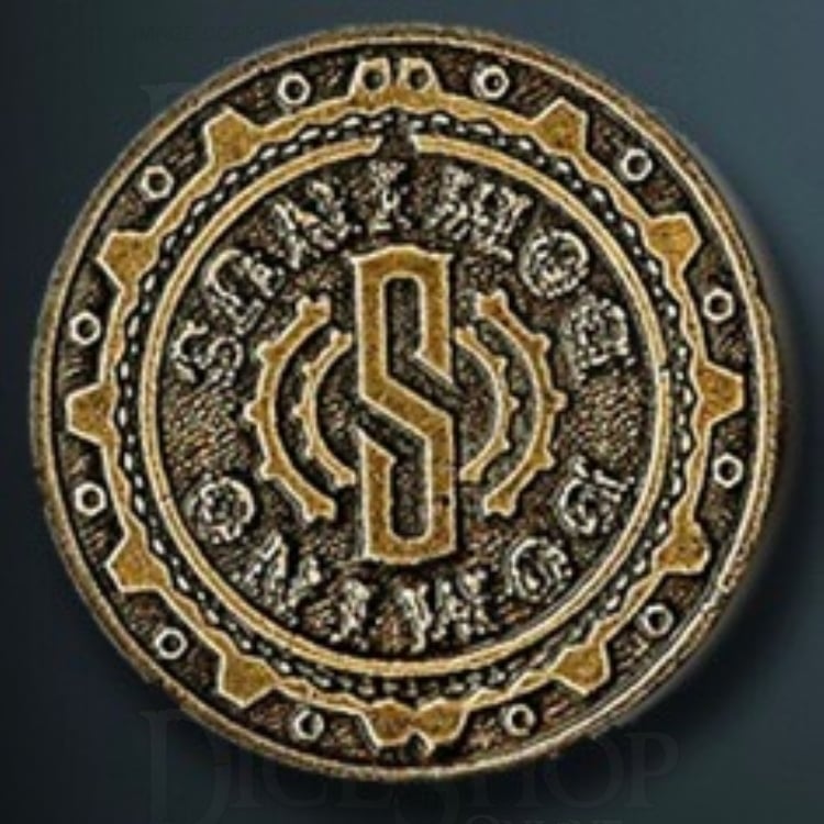 Steampunk Legendary Metal Gold Coin