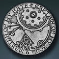 Steampunk Legendary Metal Silver Coin