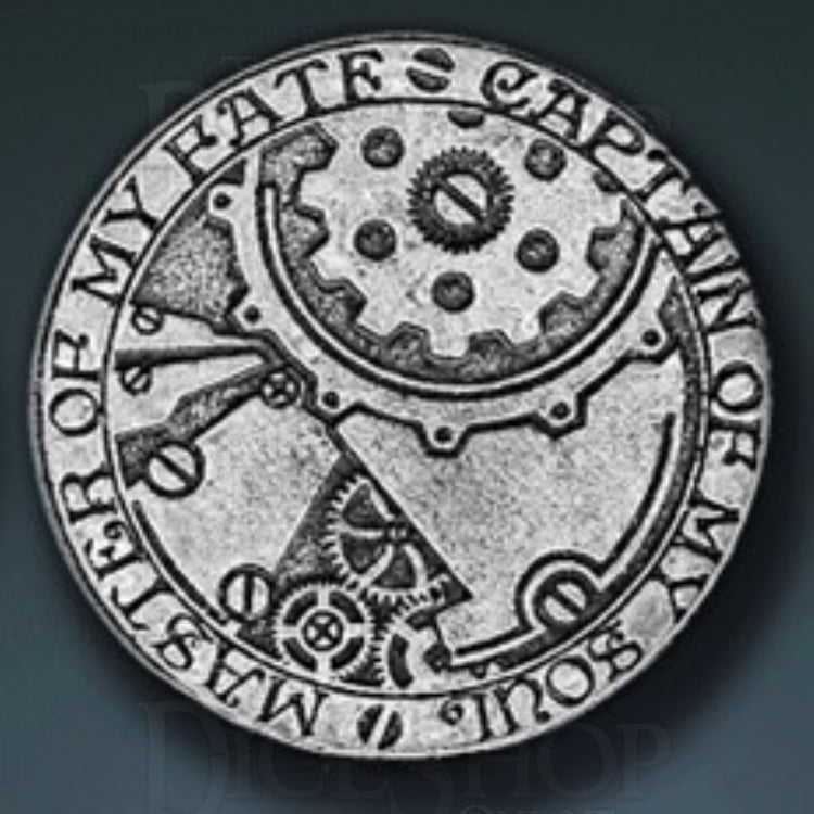 Steampunk Legendary Metal Silver Coin