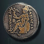 Greek Legendary Metal Gold Coin
