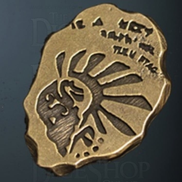 Necromancer Legendary Metal Gold Coin