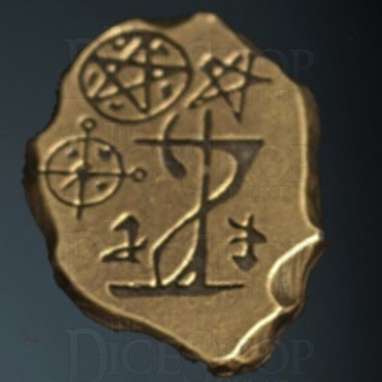 Necromancer Legendary Metal Gold Coin