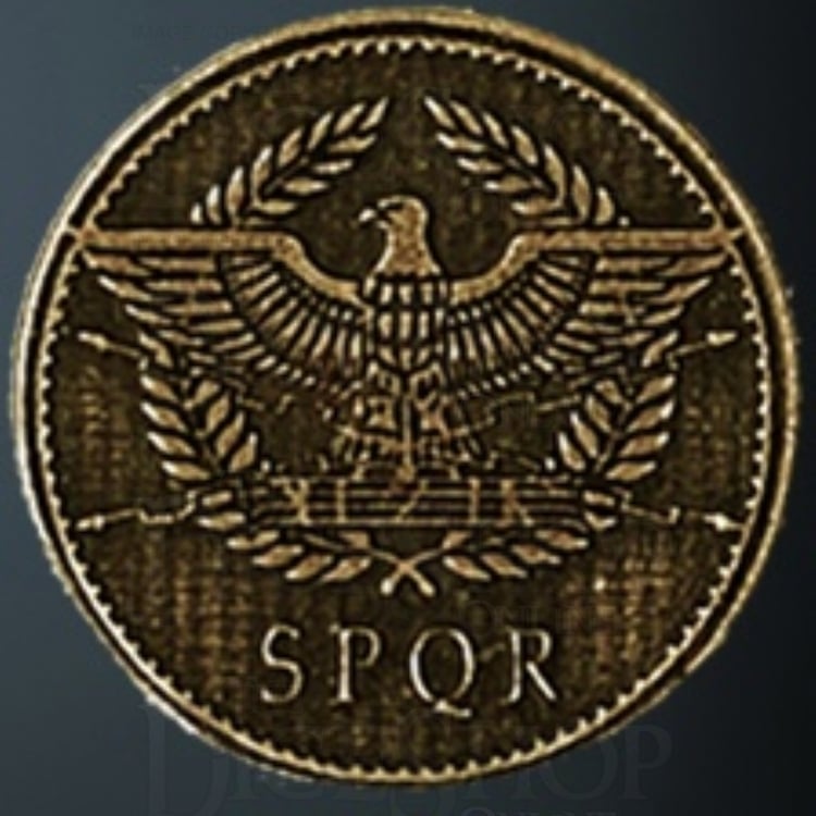 Roman Legendary Metal Gold Coin