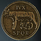 Roman Legendary Metal Gold Coin