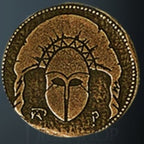 Spartan Legendary Metal Gold Coin